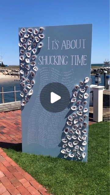 Boston Wedding Calligrapher on Instagram: "This oyster 🦪 seating chart wall has been a fan favorite! Cannot thank you all enough for the love! This was a custom build for a Cape Cod wedding and I am now able to rent it out for other couples to enjoy🤍  The lettering and layout is customizable while the layout of the oysters and color of the wall remain the same. Reach out via DMs 📥 or the inquiry form on my website for availability and pricing." Oyster Seating Chart Wedding, Oyster Seating Chart, Seating Chart Wall, Cape Cod Wedding, Boston Wedding, Wedding Boston, Seating Chart Wedding, Wall Fans, Wedding Seating