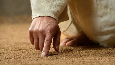 What Did Jesus REALLY Write in the Sand? Jesus Writing, Writing In The Sand, Adulterous Woman, Word Of The Week, Study Bible, Daily Scripture, Bible Teachings, Beautiful Soul, The Sand