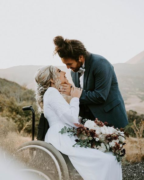 Wheelchair Wedding, Wheelchair Photography, Elopement Venues, Engagement Photo Props, Orem Utah, Rustic Wedding Photography, Desert Elopement, Fun Wedding Photography, Indoor Wedding