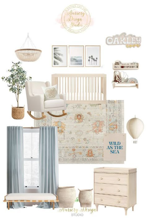 oakley's NURSERY (1) Sea Life Nursery Theme, Coastal Grandmother Nursery, Gender Neutral Coastal Nursery, Baby Girl Beach Nursery, Nursery Ideas Coastal, Coastal Cowgirl Nursery, Coastal Nursery Ideas, Girl Beach Nursery, Coastal Baby Nursery