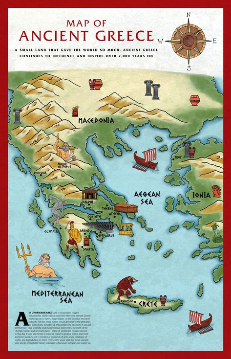 Ancient Greece Map, Ancient History Timeline, Greece History, Greece Mythology, My Map, Ancient Athens, Greece Map, Fun Facts For Kids, Map Worksheets