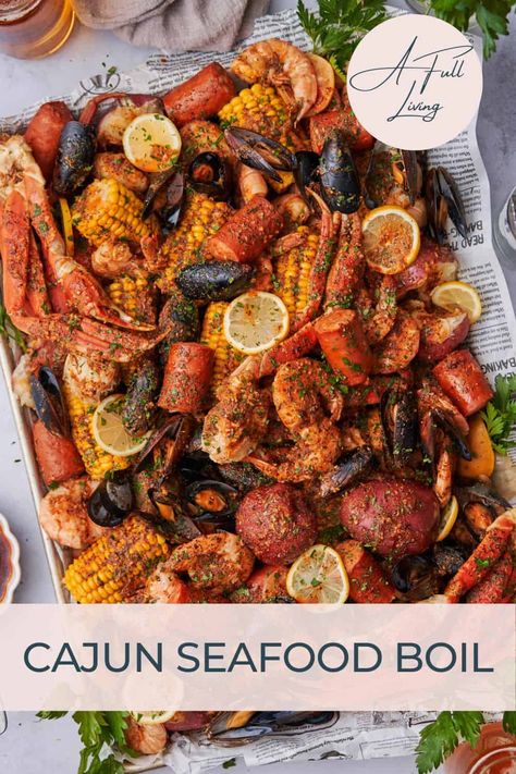 Cajun Low Country Boil Recipe, Creole Seafood Boil, Mussel Seafood Boil, Low Country Boil With Crab Legs Recipe, Seafood Boil Louisiana Style, Slow Boil Seafood, Smoked Low Country Boil, Cajun Shrimp And Crab Boil, Seafood Boil With Crawfish