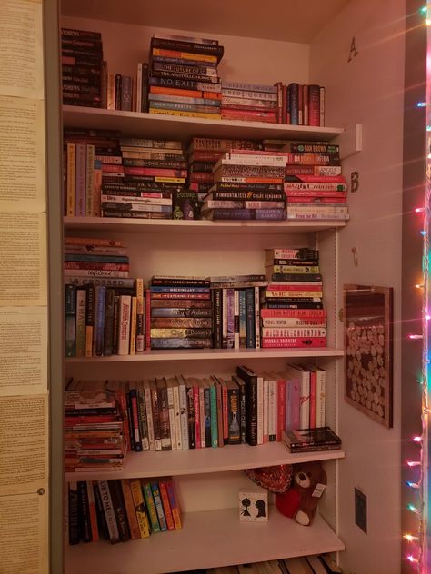 Messy Bookshelf Aesthetic, Messy Bookshelf, Bookshelves Aesthetic, Aesthetic Bookshelves, Bookshelf Aesthetic, Bookshelf Organization, Book Aesthetic, Bookshelves, Book Lovers