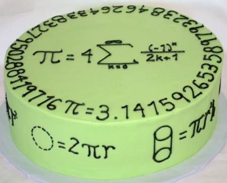 EVERYONE IS ALWAYS ALL ABOUT PI AND I'M LIKE  BUT WHAT ABOUT CAKE Physics Birthday Cake Ideas, Math Party Ideas, Physics Cake Ideas, Maths Cake Design, Math Cake Ideas Birthday, Math Cake, Nerd Cake, Teachers Day Cake, Science Cake