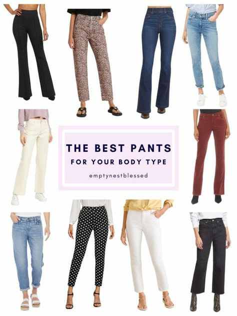 Different Types Of Legs Shape, Pants For Long Legged, Best Trousers For Short Women, Pants For Straight Body Type, Petite Curvy Pants, Best Work Pants For Curvy Women, Best Pants For Flat Bottoms, Dress Pants For Short Women, Bootcut Pants Outfit Work