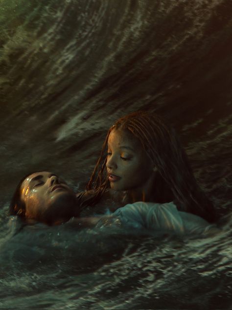 Eric And Ariel, Little Mermaid 2023, In The Ocean, Little Mermaid, The Little Mermaid, Ariel, The Ocean, Mermaid, Swimming