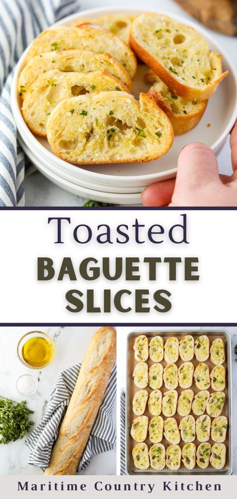 Bread Appetizers Easy, French Bread Appetizers, Brie Bruschetta, Baguette Appetizer, Crostini Bread, How To Make Crostini, Toasted Baguette Slices, Baguette Slices, Toasted Baguette