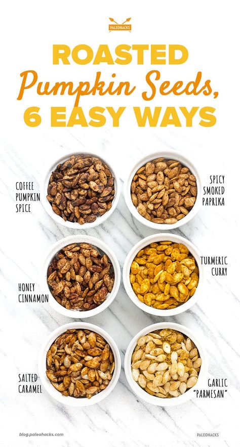 Roasted Pumpkin Seeds, 6 Easy Ways | Paleo, Gluten Free, Vegetarian Oven Roasted Pumpkin Seeds, Maple Roasted Pumpkin Seeds, Best Pumpkin Seed Recipe, Savory Pumpkin Seeds, Pumpkin Seed Recipes Roasted, Spicy Roasted Pumpkin Seeds, Perfect Pumpkin Seeds, Homemade Pumpkin Seeds, How To Roast Pumpkin