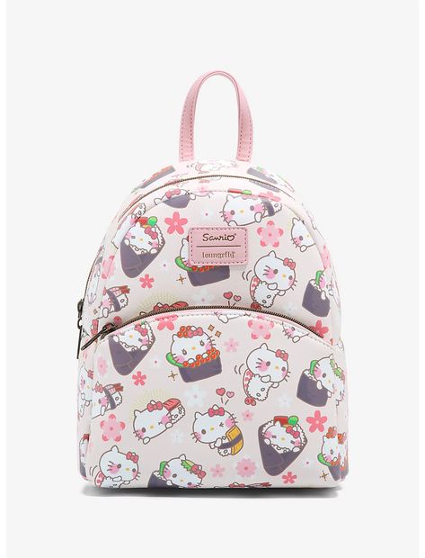 Hello Kitty Sushi, Different Sushi, Sushi Style, Hello Kitty Backpack, Takeshita Street, Kitty Backpack, Loungefly Hello Kitty, Kawaii Hello Kitty, Hello Kitty Dress