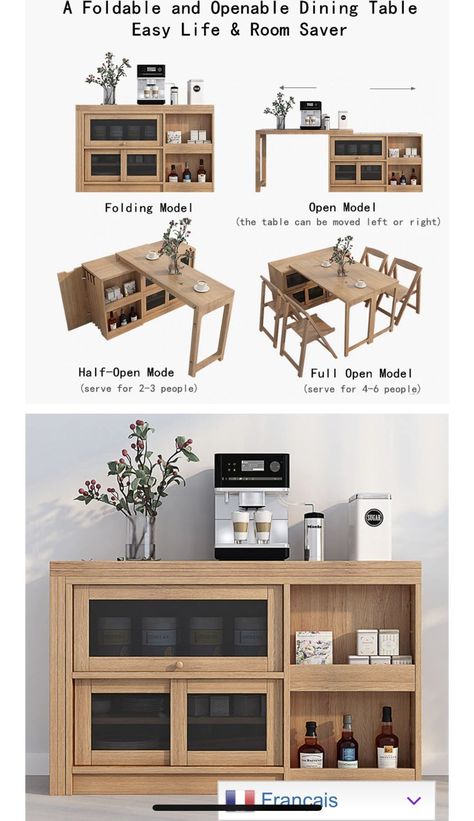 Multifunctional Furniture Small Spaces Dining Tables, Small Spaces Dining Tables, Tiny House Furniture, تصميم الطاولة, Modern Kitchen Design Grey, Multifunctional Furniture Small Spaces, Modern Kitchen Design Luxury 2023, Desain Furnitur Modern, Condo Interior