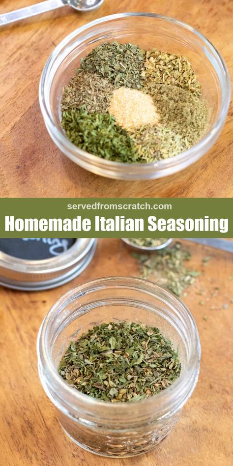 Italian Seasoning Mix Recipe, Italian Seasoning Mix, Italian Seasoning Recipe, Italian Desserts Easy, Homemade Italian Seasoning, Preserving Recipes, Homemade Dry Mixes, Homemade Seasoning, Spice Blends Recipes