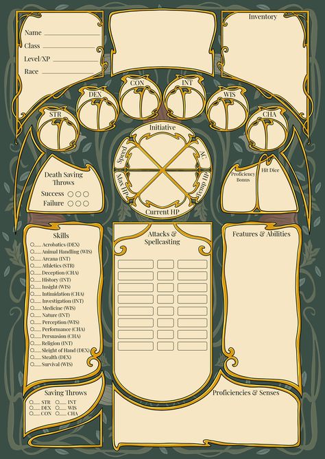 Character Sheet - Spring - Ramona's Ko-fi Shop - Ko-fi ❤️ Where creators get support from fans through donations, memberships, shop sales and more! The original 'Buy Me a Coffee' Page. Dnd Character Sheet Aesthetic, Dnd Printables, Dnd Tools, Dnd Character Journal, Character Sheet Writing, Rpg Character Sheet, Dnd Journal, Dnd Board, Dungeons And Dragons Rules