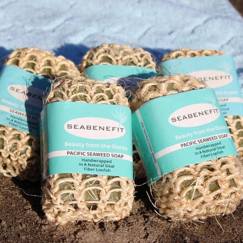 Scrub Business, Seaweed Soap, Soap Business, Soap Ideas, Marine Theme, Self Massage, Natural Sisal, Homemade Soap, Ocean Lover