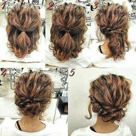 Easy Updo Hairstyles Tutorials, Updo Hairstyles Tutorials, Long Hair Trends, Easy Updo Hairstyles, Simple Prom Hair, Up Dos For Medium Hair, Step By Step Hairstyles, Medium Long Hair, Peinados Fáciles Para Cabello Corto