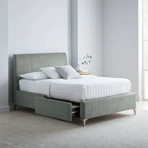 Best Storage Beds, West Elm Bedding, Bedding Fabric, Storage Beds, Upholstered Storage Bed, Modern Bedding, Affordable Bedding, Bed Storage Drawers, Solid Wood Bed