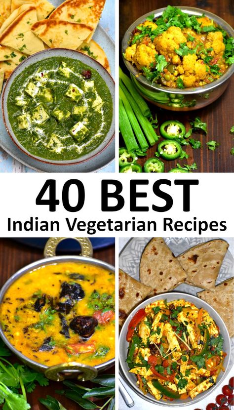 Indian Vegetarian Dinner Recipes, Vegetarian Indian Recipes, Veg Dinner Recipes, Indian Vegetable Recipes, Best Indian Recipes, Indian Vegetarian Dishes, Indian Dinner Recipes, Indian Vegetarian Recipes, Indian Dinner