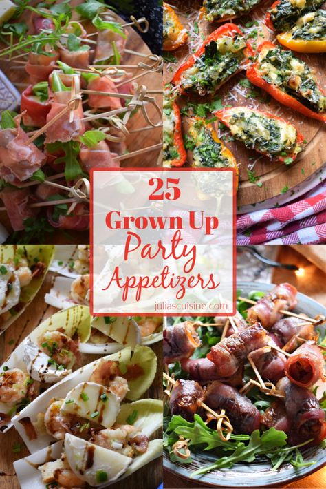 Look no further for all your entertaining needs with these 25 + Grown Up Party Appetizers. From quick and easy to baked appetizers, Bday Party Appetizers, Best Dinner Party Appetizers, Appetizers Outdoor Party, Appetizers That Don’t Need Refrigeration, Christmas Party Heavy Appetizers, Appetizer Recipes Elegant, No Refrigeration Appetizers, Easy Appetizers For Dinner Party, Easy Appetizers For Large Groups