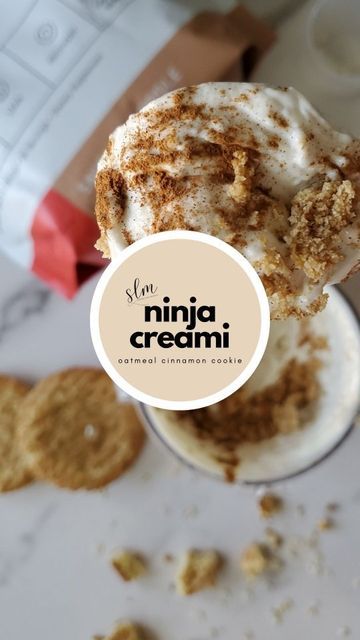 Cinnamon Ninja Creami, Cinnamon Roll Oats, Creami Protein Ice Cream, Fairlife Milk, Sweet Like Cinnamon, Oatmeal Cinnamon, Cinnamon Oatmeal Cookies, Oatmeal Cream Pies, Cinnamon Cookies