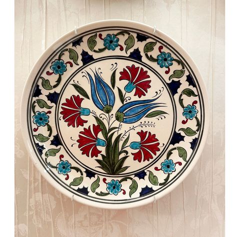 This traditional Turkish tile plate painting by me.It is covered by glaze. After glazed,it is ovendry at 910-920 degrees. Colors may differ because each product is unique. This product is an art work and special design.  You can use this product  for decoration in your living room on table or wall. You can also use this plate for serving cold and dried food.  Ships from  in Turkey Carefully shipped Size Diameter: 9,9inc (25cm) Materials: ceramic, tile, tile painting Only one plate is on sale . Accessory are not Warning : Only hand wash                    Not suitable for hot food. Painting Plates, Turkish Plates, Plates Handmade, Tile Painting, Plate Painting, Dried Food, Turkish Tile, Plate Wall Decor, Zebra Design