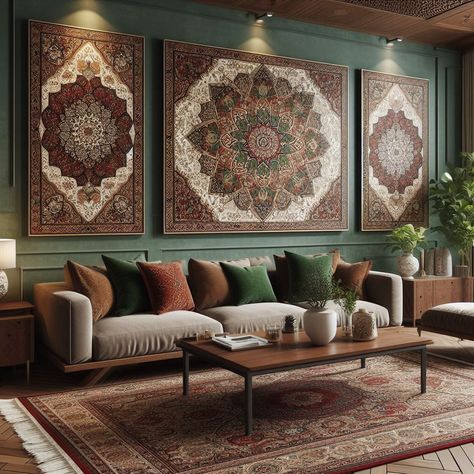 Persian Interior Design Living Rooms, Persian Decor Living Rooms, Iranian Living Room, Arabic Style Living Room, Persian Interior Design, Persian Interior, Arabic Living Room, Turkish Living Room, Traditional Design Living Room