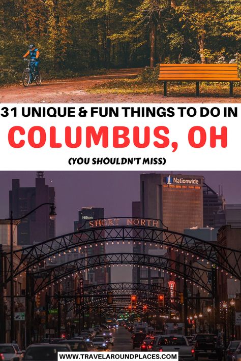 31 Unique & Fun Things to do in Columbus Ohio You Can’t Miss | top things to do in Columbus | unique things to do in Columbus | best things to do in Columbus | outdoor things to do in Columbus | amazing things to do in Columbus | places to visit in Columbus | things to see in Columbus | #bucketlist #thingstodo #travelbucketlist #roadtrip #columbus #ohio #ustraveldestinations #usatravel Places To Visit In Columbus Ohio, Fun Things To Do In Columbus Ohio, Columbus Ohio With Kids, Things To Do Columbus Ohio, What To Do In Columbus Ohio, Columbus Ohio Things To Do In, Downtown Columbus Ohio, Day Trips In Ohio, Columbus Ga