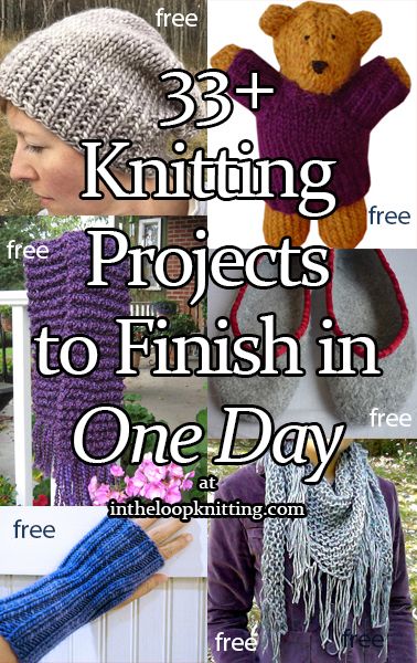 Free Knitting Patterns: Last Minute Gifts, Jumbo Yarn, Foxes Knitting Projects For Beginners, Quick Knitting Projects, Knitting Projects Free, Knitting Patterns Free Beginner, Loom Knitting Projects, Easy Knitting Projects, Beginner Knitting Patterns, Loom Knitting Patterns, Beginner Knitting Projects