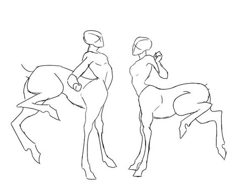 How To Draw A Centaur, Centaur Base, Centaur Deer, Creature Drawings, Mythical Creatures Art, Creature Concept Art, Poses References, Art Base, Drawing Stuff