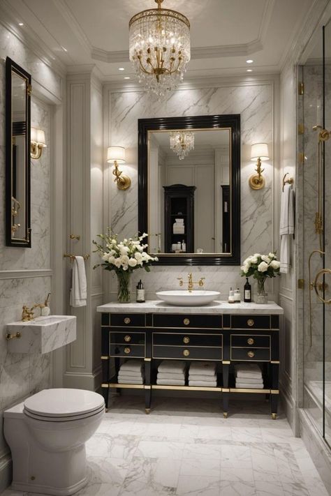 Cream And Gold Bathroom, Elegant Bathroom Design, Ideas Baños, Bathrooms Luxury, Freestanding Tubs, Bath Redo, Modern Bathroom Remodel, تصميم داخلي فاخر, Bathroom Decor Luxury