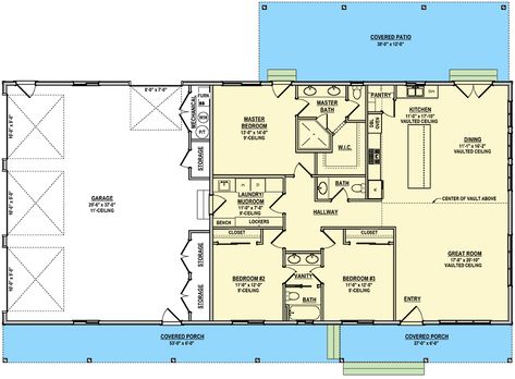 30 X 80 House Plans, Shop With Living Quarters Plans 2 Bedroom, 80x100 Barndominium, 2000 Sf Barndominium Plans, 40 X 70 Barndominium Floor Plans, 40x40 House Plans 3 Bedroom, 70x40 Barndominium, 1600 Sq Ft House Plans With Garage, 60x30 Barndominium Floor Plans