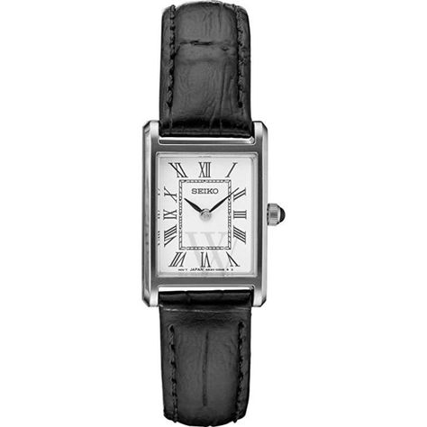 Women's (Croco-Embossed) Leather White Dial Watch | World of Watches Seiko Essentials, Seiko Watches Women, White Dial Watch, Retro Watches, Seiko Watches, Casual Watches, White Dial, Watch Sale, Black Watch