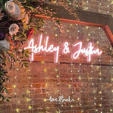 Customize Neon Sign for home decor Customize neon sign for | Etsy Led Decoration, Custom Neon Lights, Weddings By Color, Wedding Neon Sign, Neon Wedding, Neon Light Signs, Sign Lighting, Home Decor Signs, Sign Wedding