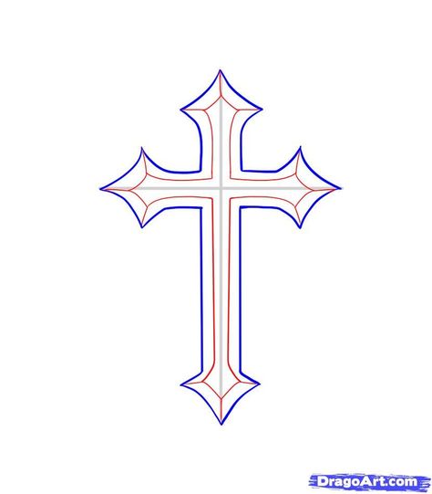 Cross Outline Tattoo, Cross Outline, Cross Tattoo Meaning, Simple Cross Tattoo, Cross Coloring Page, Tattoo Sites, Cross Drawing, 10 Tattoo, Celtic Cross Tattoos