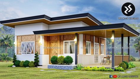 2 BEDROOM AMAKAN SMALL HOUSE DESIGN IDEA | 10X8 meters | Modern Bahay Kubo | Simple Farmhouse Idea Spaces: - Terrace/ Porch, Living Area, Dining Area, Kitchen, 2 Bedrooms, 1 Common Toilet & Bath, Service Area #amakanhousedesign #amakan #amakanhouse #halfamakan #2bedroomhouseplan #2bedroomhouse #smallhouse #smallhousedesign #nativehouse #bahaykubo #modernbahaykubo #farmhouse #farmhousedesign #simplehouse #simplehousedesign #tinyhouse #rsarchdesigns Bahay Kubo Design Philippines, Small Farmhouse Design, Bahay Kubo Design, Farmhouse Idea, Modern Bahay Kubo, Small House Design Philippines, Small House Blueprints, Bahay Kubo, Bamboo House Design