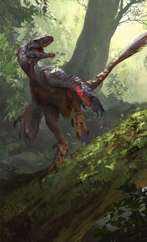 Raptor by Jonathan Kuo   part of the  Beasts of the Mesozoic: Raptor Series Action Figures Kickstarter by David Silva A Dinosaur, The Forest, Forest