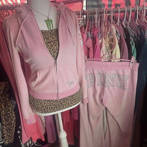 vintage victoria secret pink rhinestone baby pink... - Depop Pink Tracksuit, Vintage Victoria Secret, 2000s Clothes, Victoria Secret Outfits, Pink Rhinestones, Y2k Fashion, Baby Pink, Secret Pink, Victoria Secret