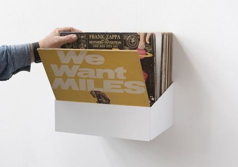 Show off your records with this wall-mounted record shelf Lp Regal, Vinyl Record Shelf, Vinyl Shelf, Record Shelf, Album Storage, Lp Storage, Record Wall, Vinyl Record Storage, Vinyl Storage