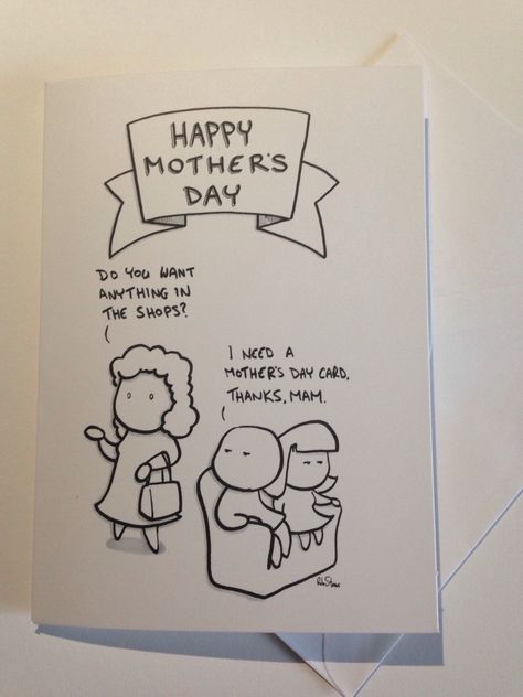 A funny Mother's Day card for the mother who does literally everything for you. 5 inches x 7 inches Blank on the inside for your own message Printed on 220 gram paper  White envelope included Comes in cellophane wrapper. Shipped via standard postal mail within 1-3 business days Funny Mothers Day, Funny Greeting Cards, Funny Mother, Mother's Day Card, Mothers Day Cards, Blank Greeting Cards, Blank Cards, Happy Mothers Day, Happy Mothers