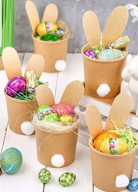 Creative Easter Baskets, Velika Noč, Diy Easter Gifts, Easter 2023, Easy Easter Crafts, Spring Easter Crafts, Easter Bunny Crafts, Easter Basket Diy, Easter Inspiration