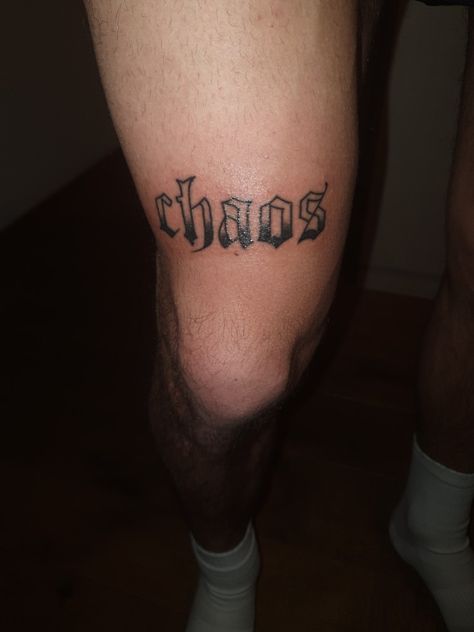 Love My Chaos Tattoo, Controlled Chaos Tattoo, Anger Issues Tattoo Ideas, Tattoo Anger, Chaos Tattoo Words, Chaos And Order Tattoo, Anger Issues Tattoo, Chaos Theory Tattoo, Chaos Tattoo Ideas