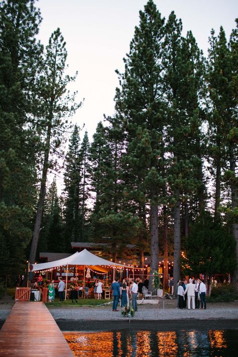 Whimsical and Lighthearted Wedding on the Shores of Tahoe Lake Tahoe Wedding Venues, North Lake Tahoe, Private Estate Wedding, Lake Tahoe Wedding, Rustic Wedding Venues, Lake Tahoe Weddings, Tahoe Wedding, Estate Wedding, Lake Tahoe