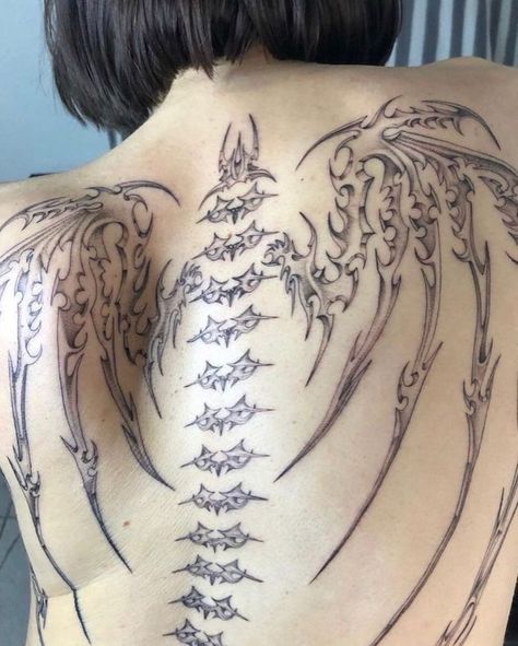 Skeleton fairy wings spine tatoo Fairy Wing Tattoos, Sharpie Tattoos, Sick Tattoo, Skeleton Tattoos, Парные Тату, Photographie Portrait Inspiration, Tattoo Style Drawings, Spine Tattoo, Back Tattoo Women