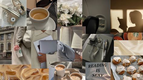 #aesthetic #collage #aestheticwallpaper #reading #coffee #pinterest #macbook #moodboard #baking #aestheticwallpaperiphone #aestheticedits Coffee Laptop Wallpaper, Coffee Wallpaper Desktop, Mac Coffee, Pinterest Collage, Reading Coffee, Minimalist Desktop Wallpaper, Macbook Wallpapers, Coffee Study, Wallpaper Notebook