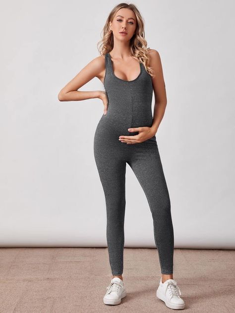 Maternity Unitard, Shein Maternity, Maternity Jumpsuit, Jumpsuit Online, Maternity Shops, Shein Style, Criss Cross, New Collection, Fashion News