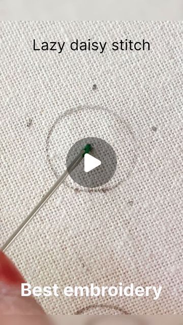 Spider Web Stitch, Flower With Leaves, Lazy Daisy Stitch, Rose Tutorial, Hand Embroidery Videos, Hand Embroidery Tutorial, Needlepoint Stitches, Hand Embroidery Flowers, Punch Needle Embroidery