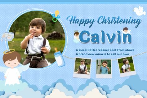 350+ customizable design templates for ‘christening tarpaulin layout’ Christening Tarpaulin Design For Boys, 1st Birthday Banner Design, Invitation Card Design Christening, Baptismal Tarpaulin Layout, Christening Tarpaulin Layout, Tarpaulin Design Layout Birthday, Tarpuline Layout, Birthday Layout Design, Christening Tarpaulin