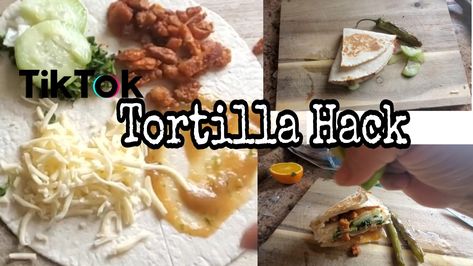 Try my version of this tortilla hack Tortilla Trend, Tortilla Hack, Youtube Recipes, Tik Tok, The Creator