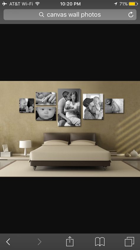 Canvas Photo Wall, Wall Collage Decor, Photo Wall Decor, Family Wall Decor, Room Pictures, Living Room Pictures, Wall Decor Living Room, Wall Decor Bedroom, Interior Design Bedroom