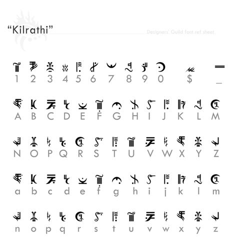 'Kilrathi' font reference by Designers-Guild on DeviantArt Fictional Languages, Words In Other Languages, Ancient Alphabets, Different Alphabets, Alphabet Code, Alphabet Symbols, Ref Sheet, Coding Languages, Writing Systems