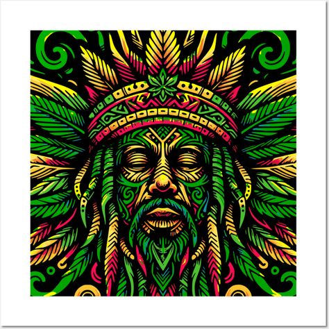 Rasta Tribal design in red gold and green -- Choose from our vast selection of art prints and posters to match with your desired size to make the perfect print or poster. Pick your favorite: Movies, TV Shows, Art, and so much more! Available in mini, small, medium, large, and extra-large depending on the design. For men, women, and children. Perfect for decoration. Rasta Party, Gold And Green, Red Gold, Tatting, Tent, Extra Large, Art Inspiration, Favorite Movies, Tv Shows