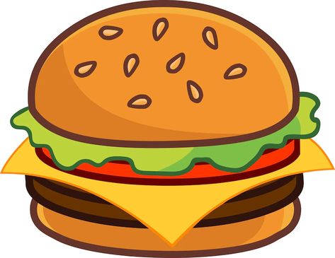 Hamburger Drawing, Food Logo Ideas Creative, Cheese Vector, Sandwich Drawing, Food Logo Ideas, Burger Drawing, Teachers Day Drawing, Burger Icon, Burger Vector